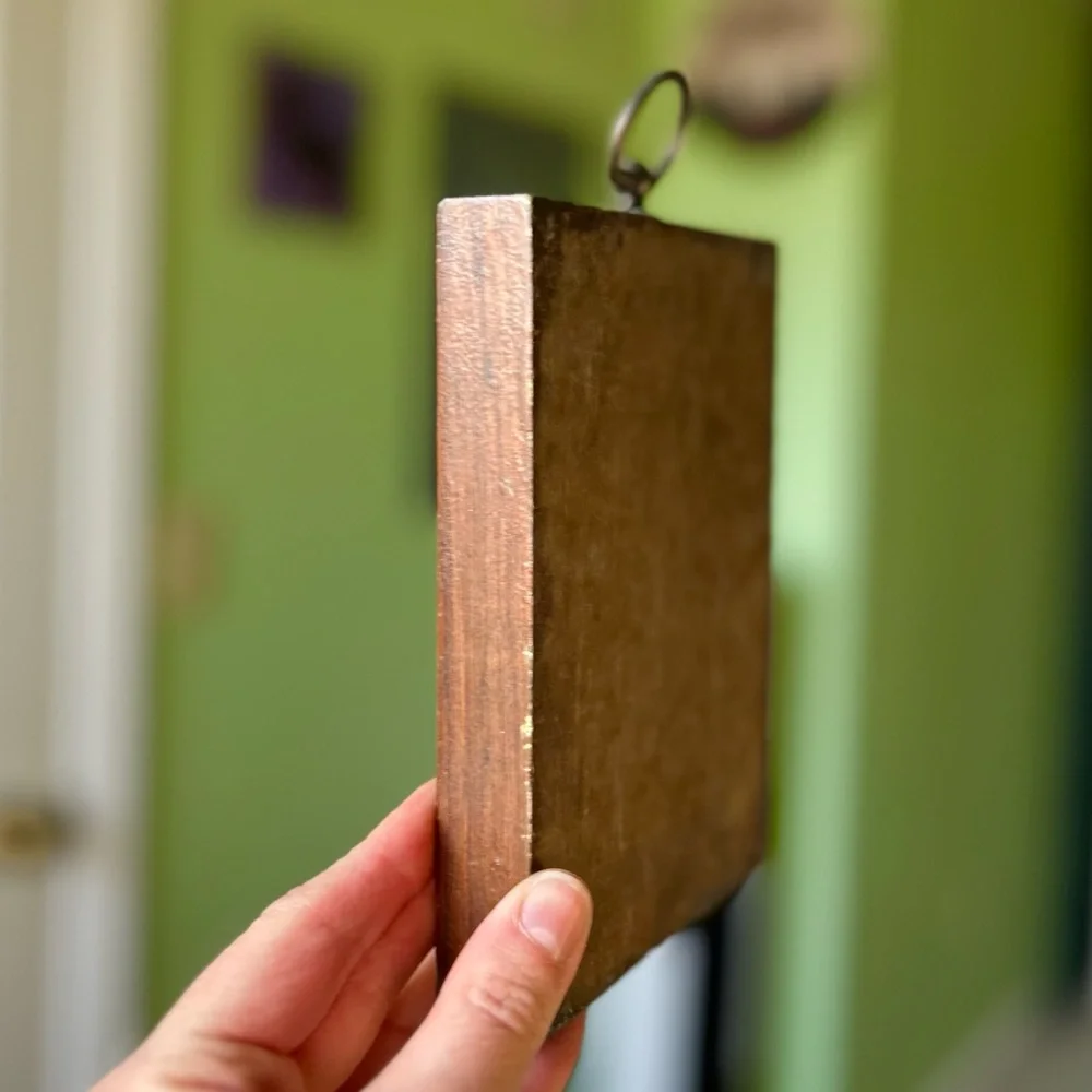 VTG Wooden God & Mothers Rustic Cottagecore Farmhouse Wall Hanging Art - Picture 4 of 6